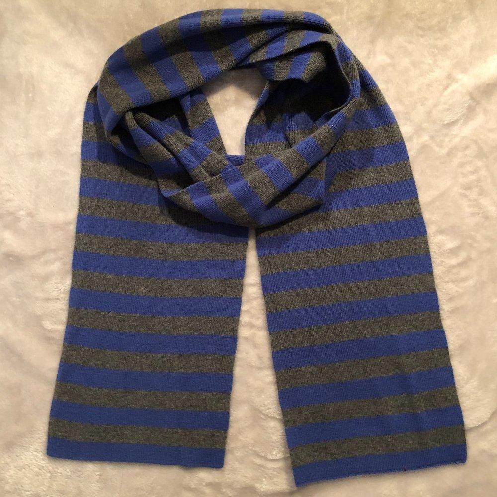 Land's End Blue & Grey Scarf